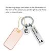 key valentines day key chain Custom A\-Z 26 Initials Letter Engrave Drive Safe I need you here with me car key