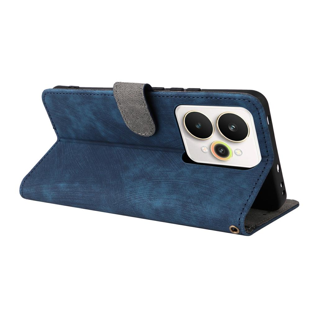 Für Realme 15 Pro 5G/15 5G Hülle Brieftasche RFID-Blockierung PU-Leder Handyhülle Ständer mit Riemen