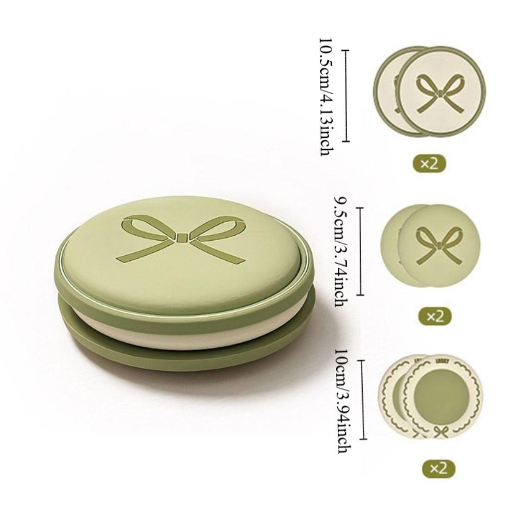 6 Piece Heat-resistant Macaroon Coaster Set Non-slip Drink Pad Household Cup Mat  Study