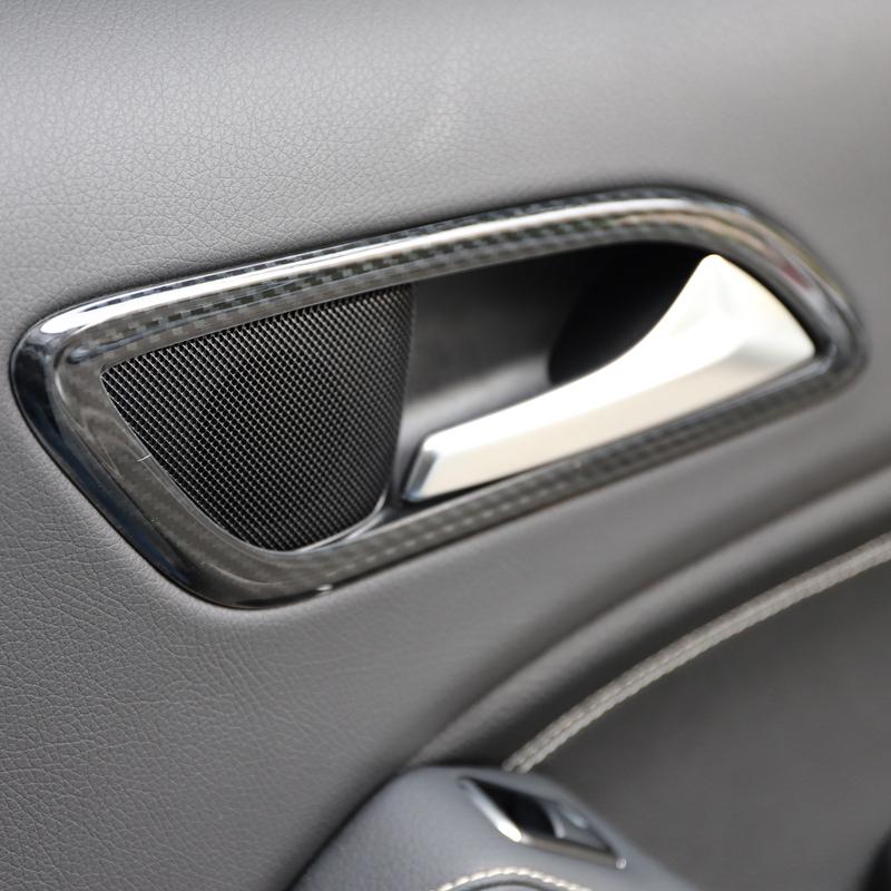Only Fit LHD! Car Inner Door Handle Bowl Frame Trim for Mercedes Benz A Class W176 2013-2018 / CLA W117 2015- Car Styling