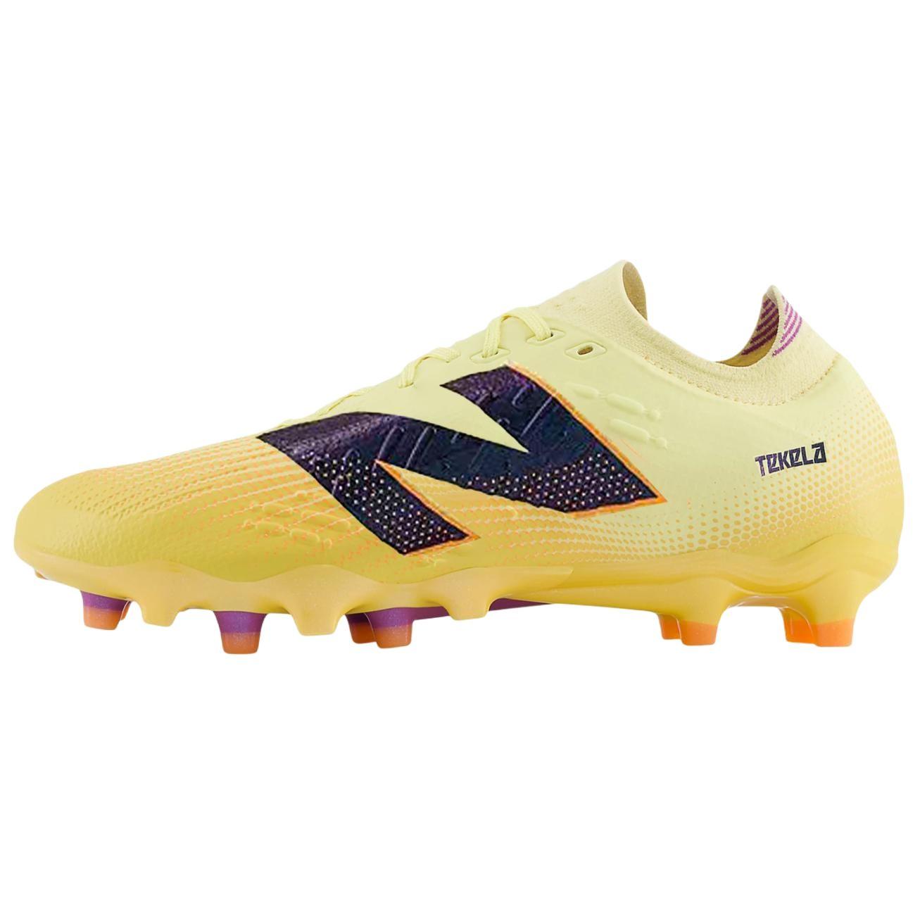 

New Balance FG Rubber Long Studs Anti Slip Wear Resistant Soccer Shoes Unisex Yellow 40