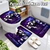 aespa Custom Name 3Pcs Flannel Bathroom Mat Set Toilet Rug Personalized Bath Decor