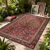 Bohemian Luxury Outdoor Carpet Flower Decoration Retro Style Living Room Rug 200x300 Bedroom Easy Clean Washable Floor Mat Soft
