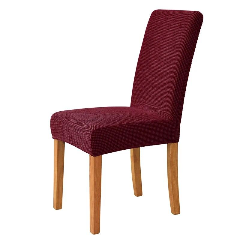 Velvet Fabric Chair Cover for Dining Room Wedding Hotel Banquet Soft & Comfortable Spandex Stretch Chair Covers  Home Decor Seat