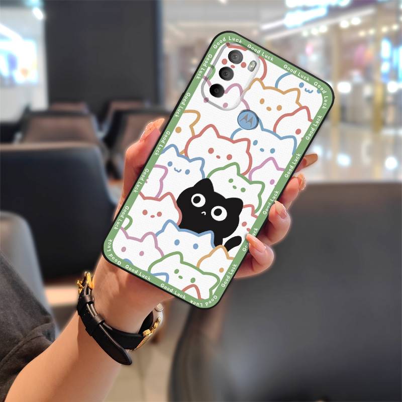 Durable Waterproof Phone Case For MOTO G31 With Fingerprint/XT2173-1 Silicone Dirt-resistant Protective Cartoon Graffiti