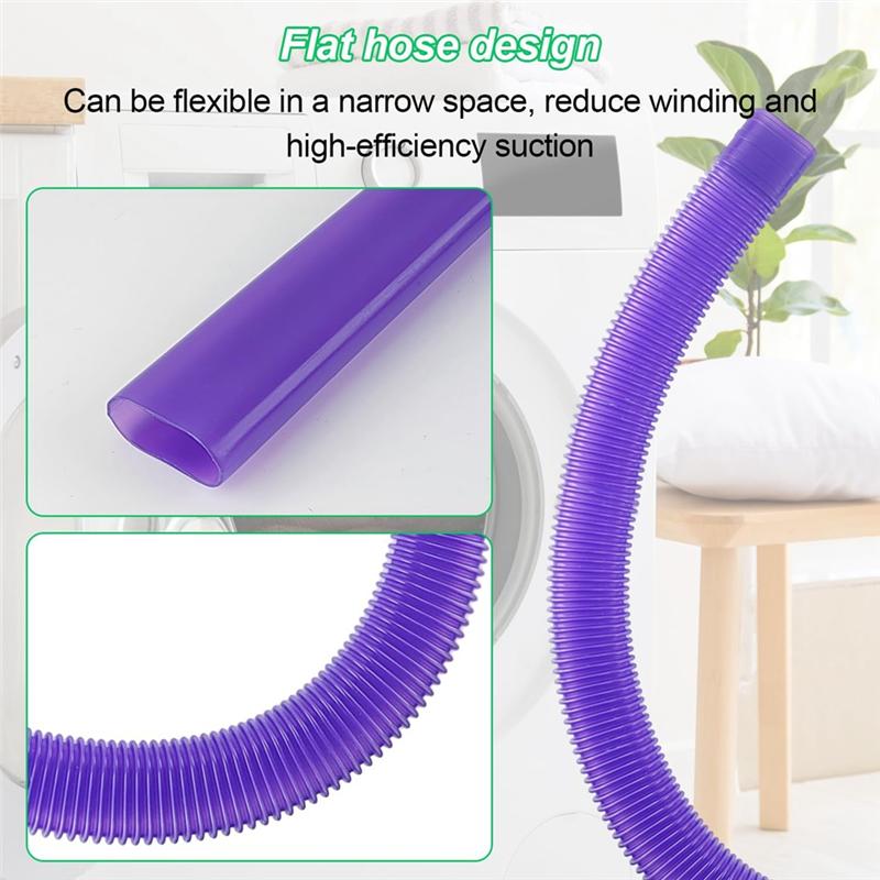 A78E-Dryer Vent Cleaner Kit For Dyson V7 V8 V10 V11 V12 V15 Vacuum Cleaner Hose Crevice Tool And Adapters