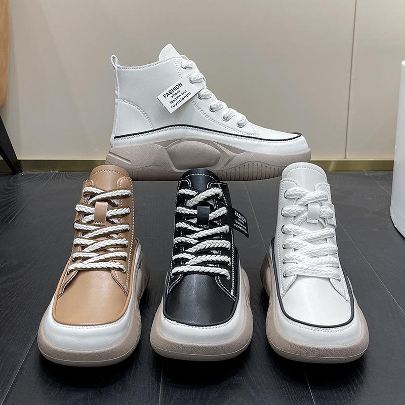 Kaufe HighTop White Shoes Women's Autumn New ThickSoled SoftSoled