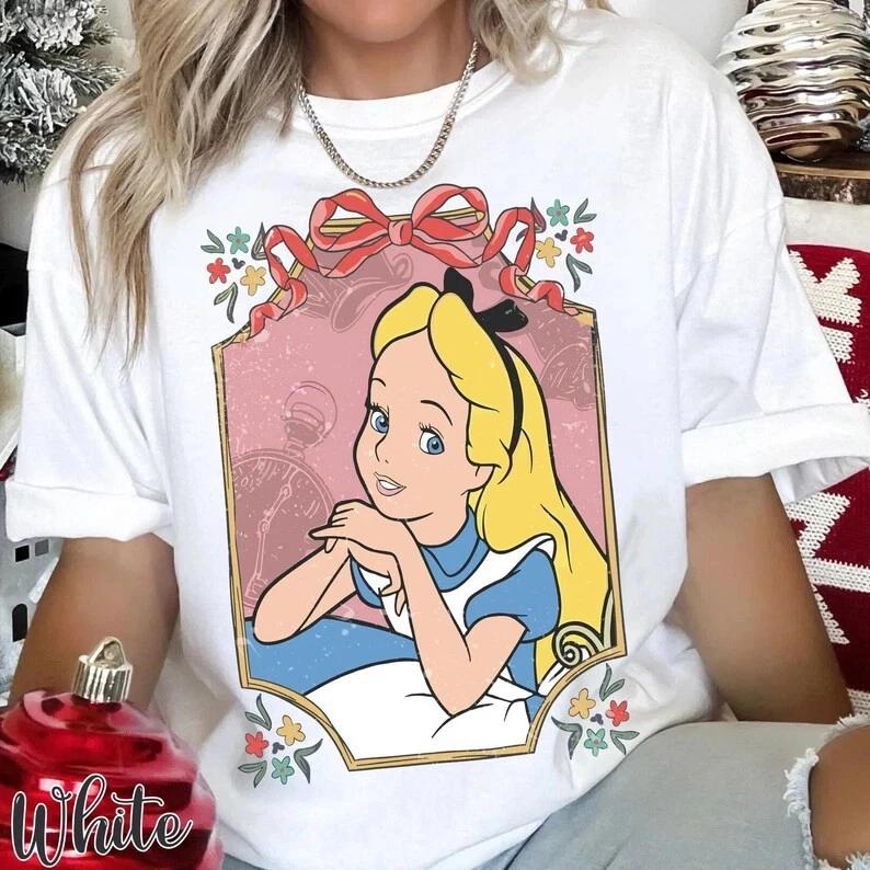 Alice In Wonderland Coquette Bow TShirt Size S4XL S