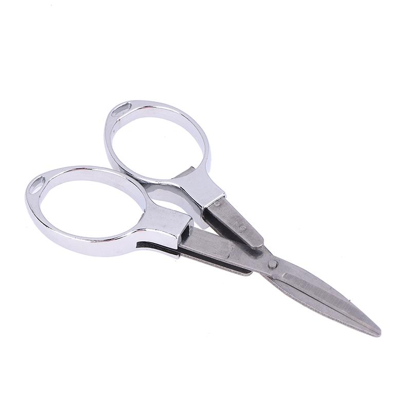 Multifunctional Needlework Scissors Portable Folding Scissors Carbon Steel Fishing Line Cutting Tools Mini Tackle Supplies