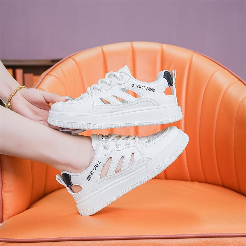 Маленькие белые туфли женские летние новые полые женские туфли универсальные тонкие — фото 3