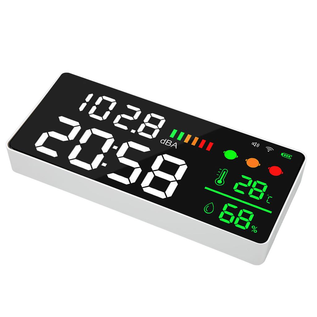 11in Large Screen Decibel Meter WIFI LED Display Temperature Humidity Sound Level Detector Monitor