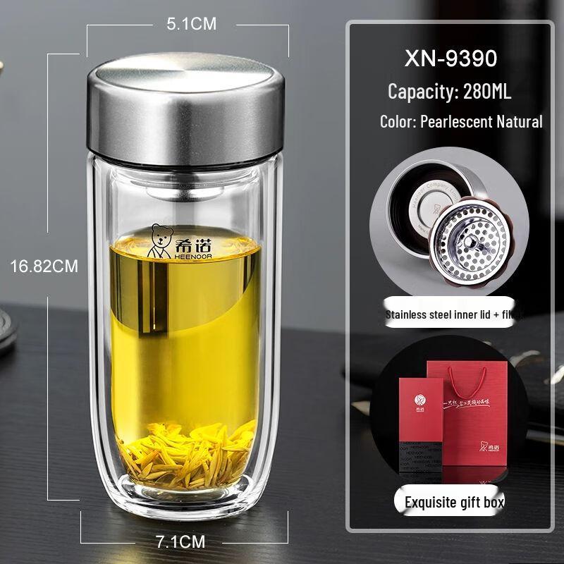 

Heenoor Double Wall Borosilicate Glass Tea & Water Cup