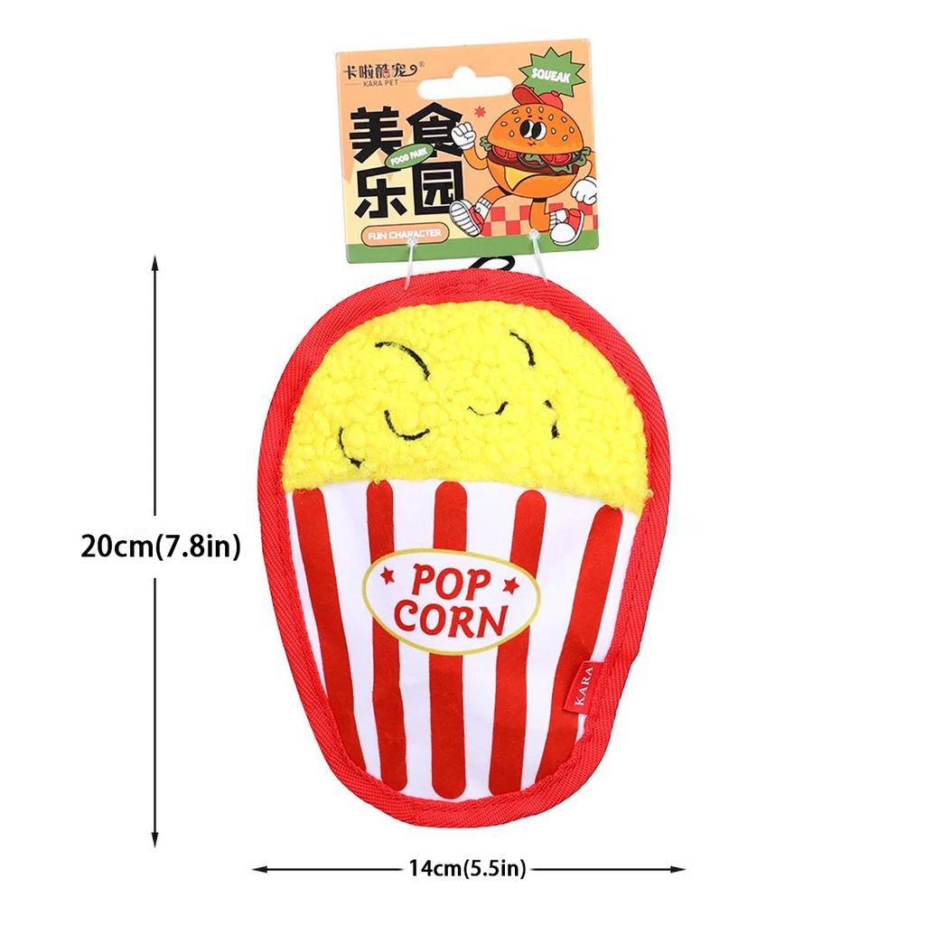 Dog Toys That Are Chewy Teething Self-entertaining and Can Make Sounds To Relieve Boredom Simulated Hamburger Fries Pet Toys