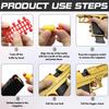 Continuous S Mechanical Auto Desert Eagle Airsoft Toy Gun Ejecting Shells Soft Bullets Kids Outdoor Target Game
