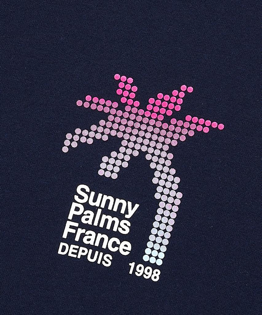 KULTE Pixel Palm Tree T-Shirt Navy