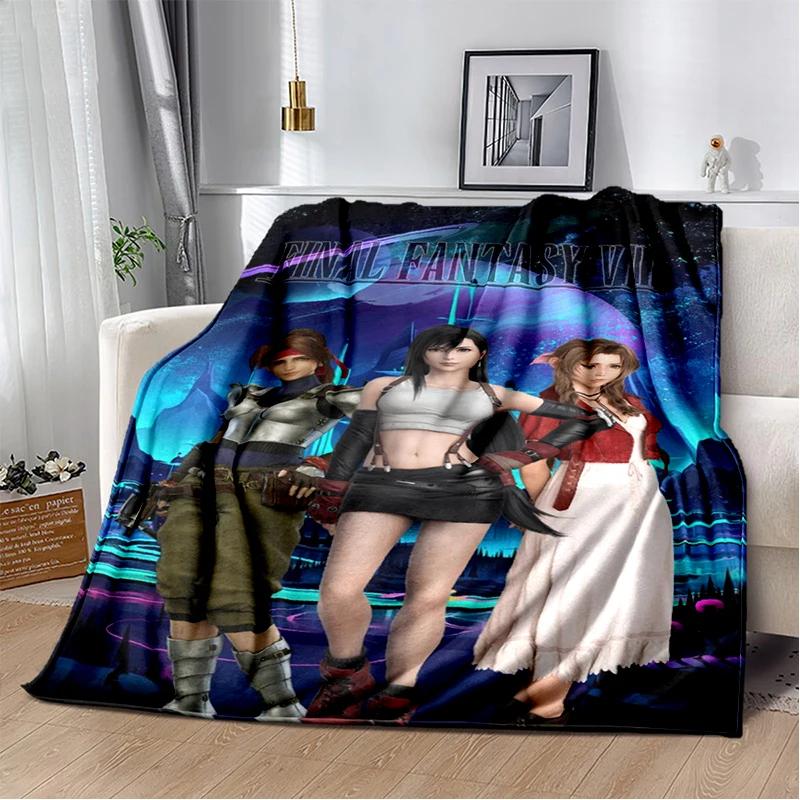 New Style Cloud Tifa Aerith Final Fantasy Games Sephiroth Blanket,Soft Throw Blanket for Home Bedroom Bed Sofa Cover Kids