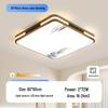 LED Square Ceiling Light - Super Bright for Bedrooms and Living Rooms, Modern 2025 Style, Ideal for Master Bedrooms and Restaurants.