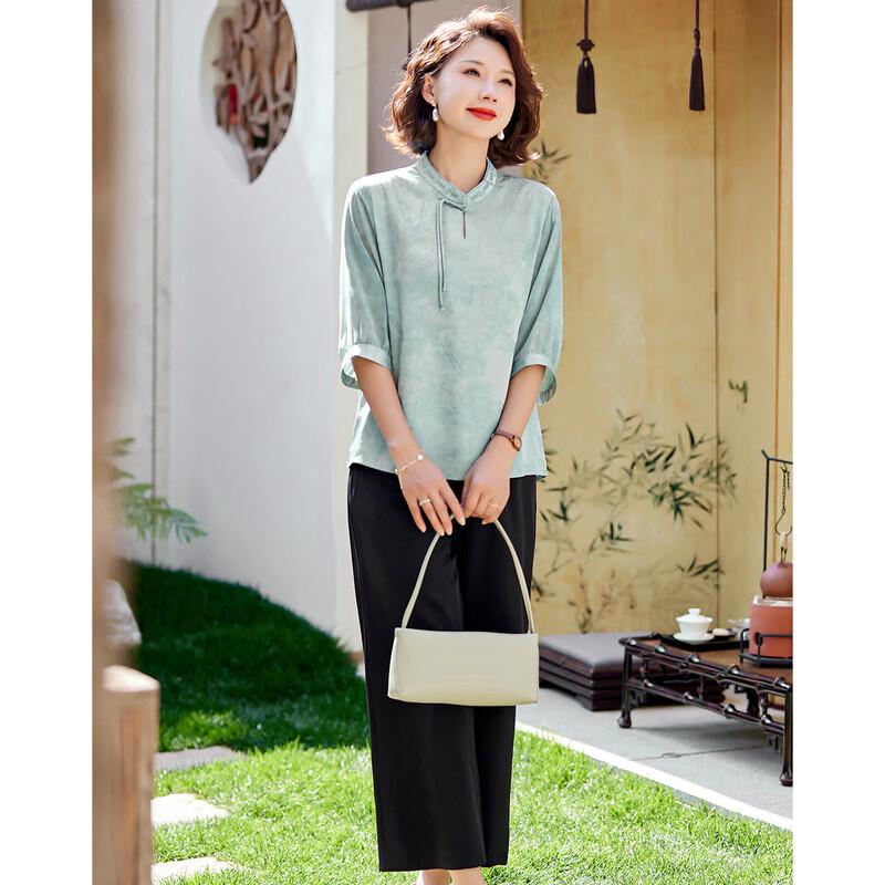 Pasit Chinese Style Summer Suit for Middle-Aged Women