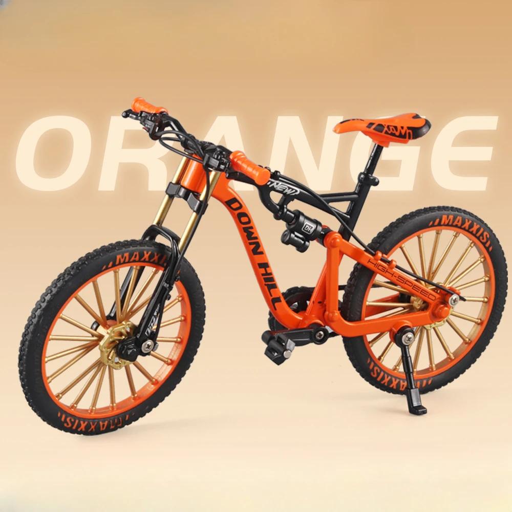 1:8 Yokuş Aşağı Dağ Bisikleti Model Oyuncak Araba Bağlantılı Direksiyon Amortisör Simülasyon Süsleri Çocuklar İçin Bisiklet Hediyeleri