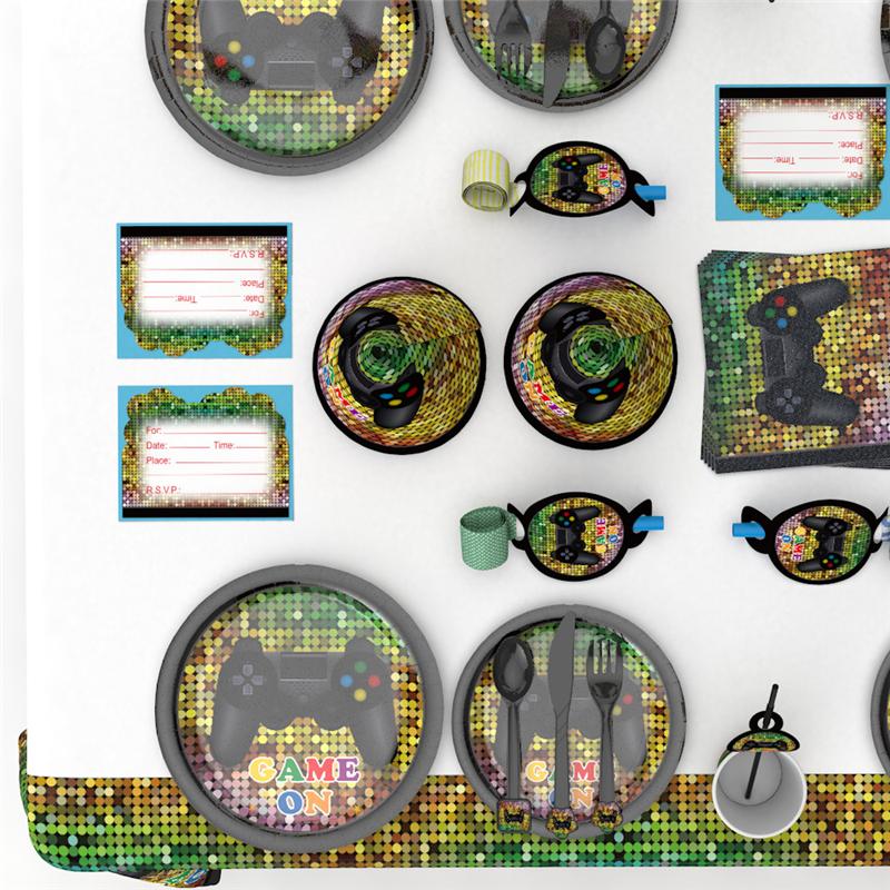 Game Theme Birthday Party Birthday Supplies Decor Battle Gaming Controller Video