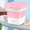 New Mini Folding Washing Machine Wash Fruits Electric Touch Button Household Portable Washer Foldable Barrel Type for Travel
