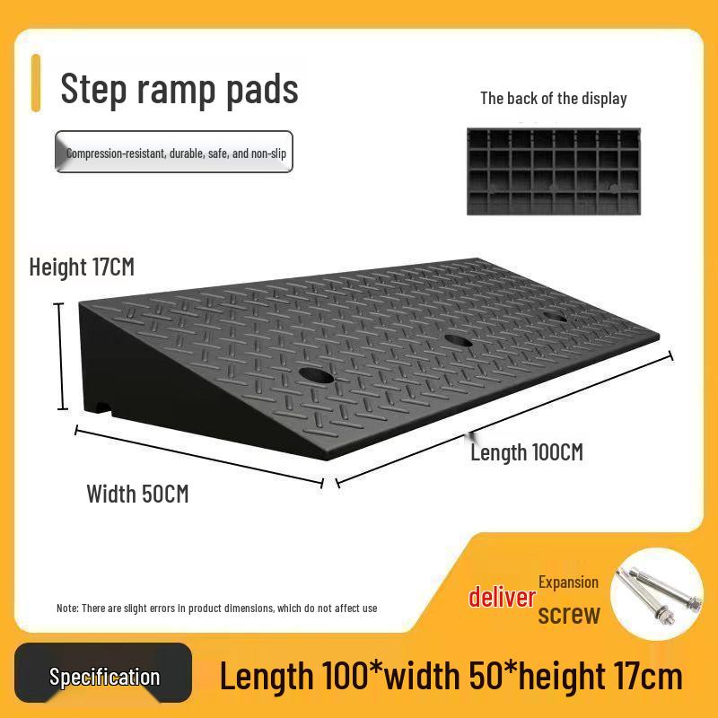 Rubber Curb Ramp Pad for Cars and Home