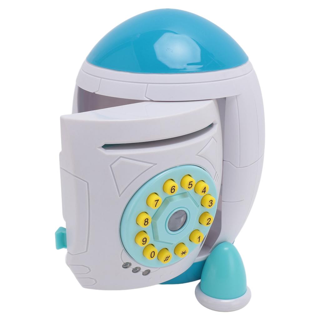 Spaceship Piggy Bank with Password for Kids Automatically Rolling Money Saving Box Money Saving Box