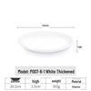 White Melamine Plastic Round Plate for Catering and Restaurant Dining