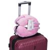 Neck Pillow Phone Holder U Shaped Pillow with Lazy Phone Bracket for Travel Office Light Pink Free Size