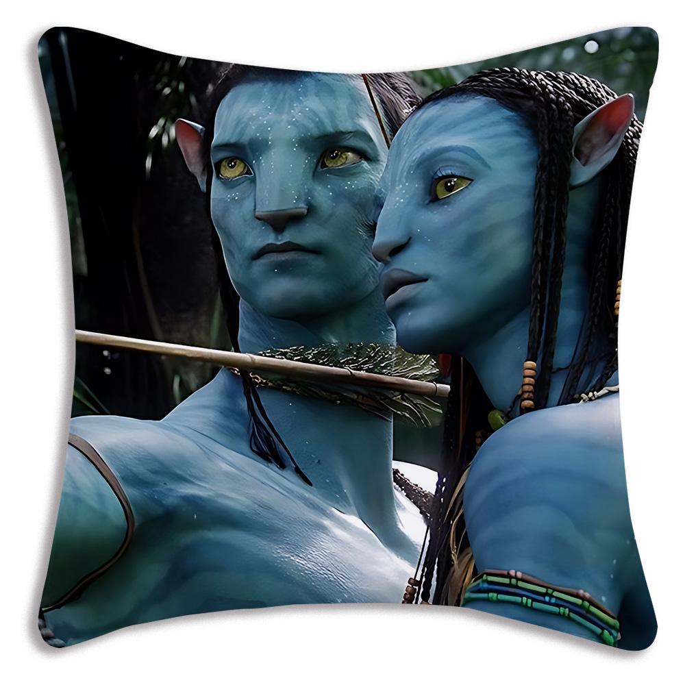 

Аватар Водний Шлях Наволочки Мультяшні Декоративні для Дивана Домашні Двосторонній Друк Короткий Плюш Мила Наволочка для Подушки 22x22Inch