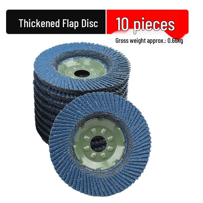 Iron Cap Blue Sand Sanding Cloth Wheel for Grinding & Polishing Metal, Stainless Steel, & Wood with Angle Grinder