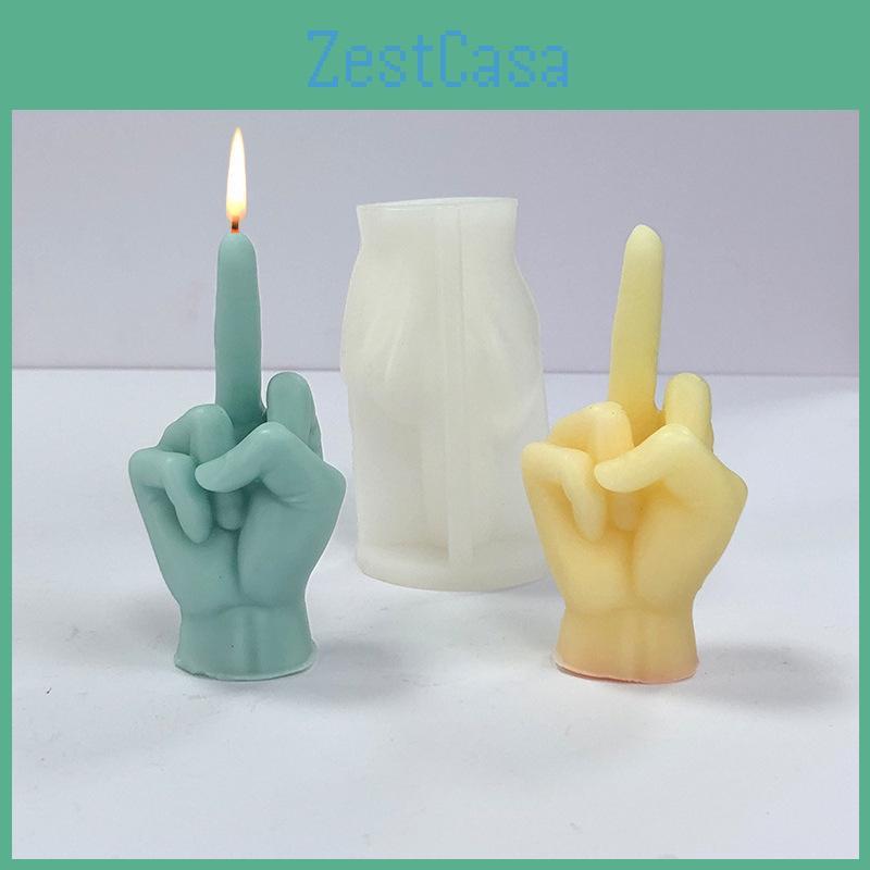Finger For Mold Silicone Middle Diy Scented Candle Plaster Resin Ornaments