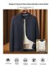 Woodpecker Men's Winter Velvet-Lined Cotton Jacket for Middle-Aged and Elderly