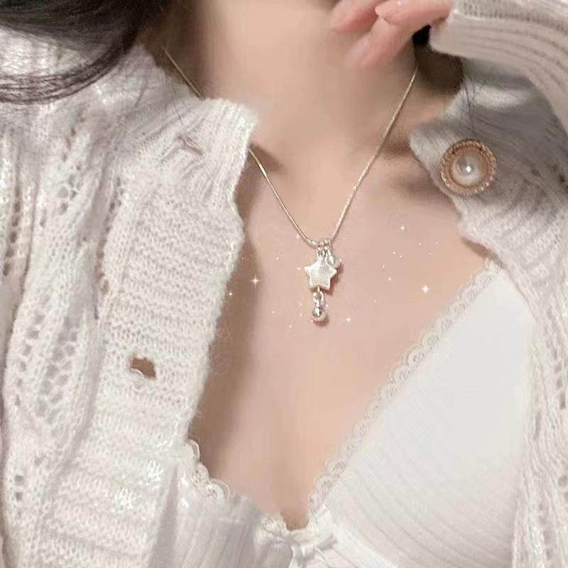 Shell star necklace women's 2026 new neck chain niche high-end collarbone chain accessories