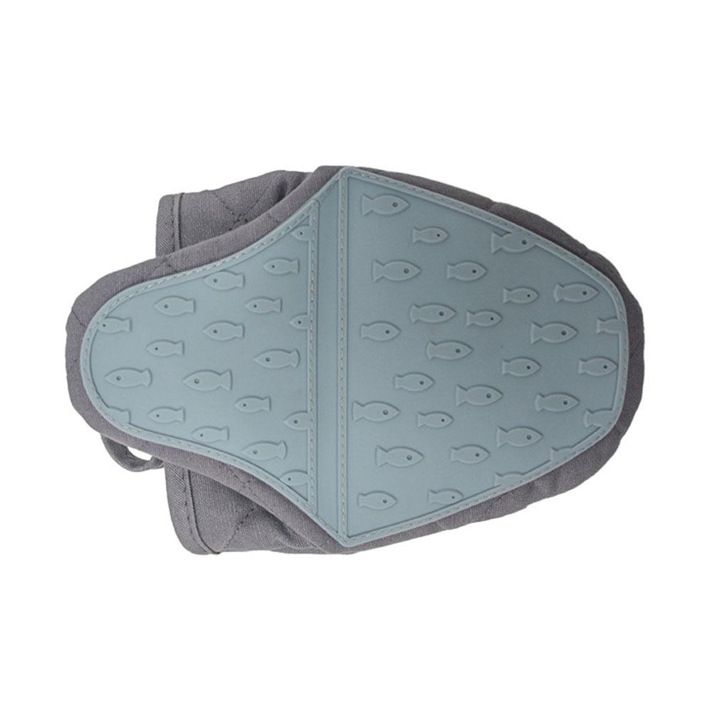 Fish Shaped Microwave Mitts Non-Slip Anti Scald Gloves Multi-purpose Hand Clip  Baking