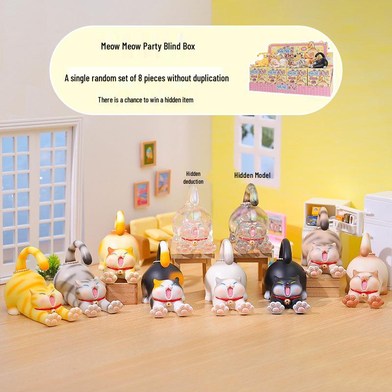 Chao Wan Super Stable Emotion Little Fairy Luo - Second Wave Flocked Blind Box Cute Desktop Decoration Ornament.