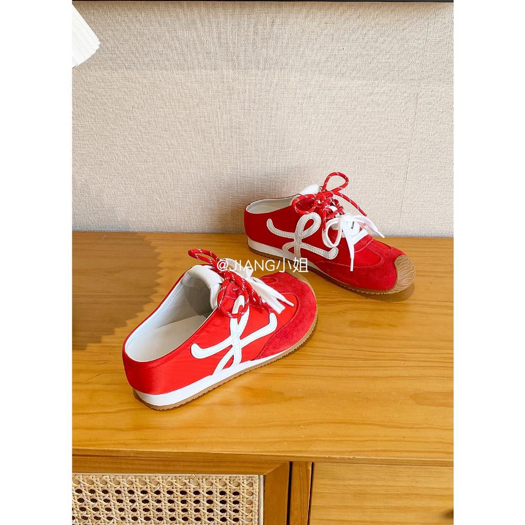 Genuine Leather~ 7cm Small Man Inner Height Increase Bag Head Half Slippers Women's Outer Wear Casual Sports Sandals Without Heel German Training Sh