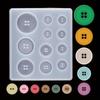 Button Mold With Hole Mold Non-Stick Art Mold Decoration Cake Baking Tools Diy Silicone Mold Resin Button