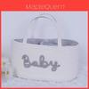 Baby Nursery Cotton Rope Letter Laundry Basket With Multipurpose Storage For Diapers Toys And Clothes