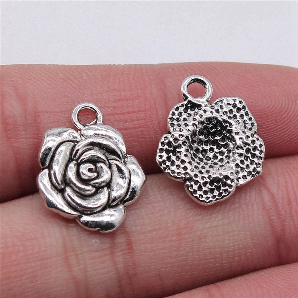 Rose Lotus Charms Pendant Boys Jewellery Bulk Cool Things