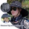 Summer 15Cm Large Brim Sun Hat Men Women Breathable Fishing Caps Sun Uv Protection Mesh Fisherman Hat Hiking Outdoor Beach Cap