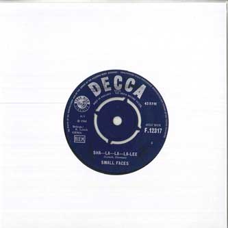 

7inch Record SMALL FACES - Sha-La-La-La-Lee F12317 Decca 1966 UK Rock Used