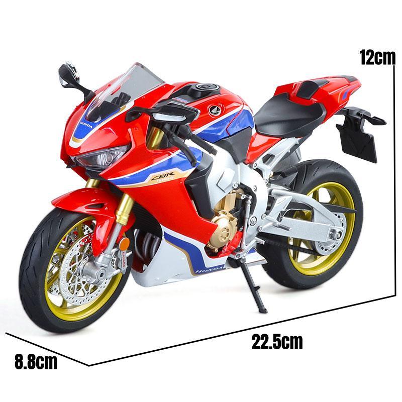 1/9 Scale Honda CBR 1000RR HRC Toy Motorcycle for Children Racing Model Diecast Miniature Large Size Lightable Collection Gift Boy Kid