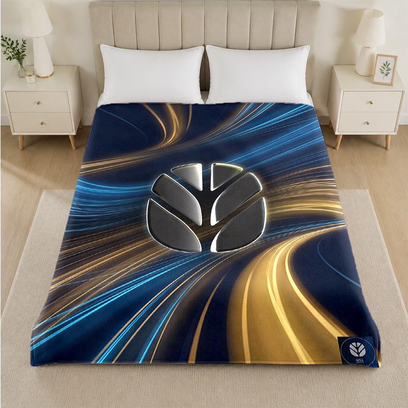 New Holland Print Flannel Blanket Cozy Lightweight Plush Throw Blanket For Bed Sofa Household Use