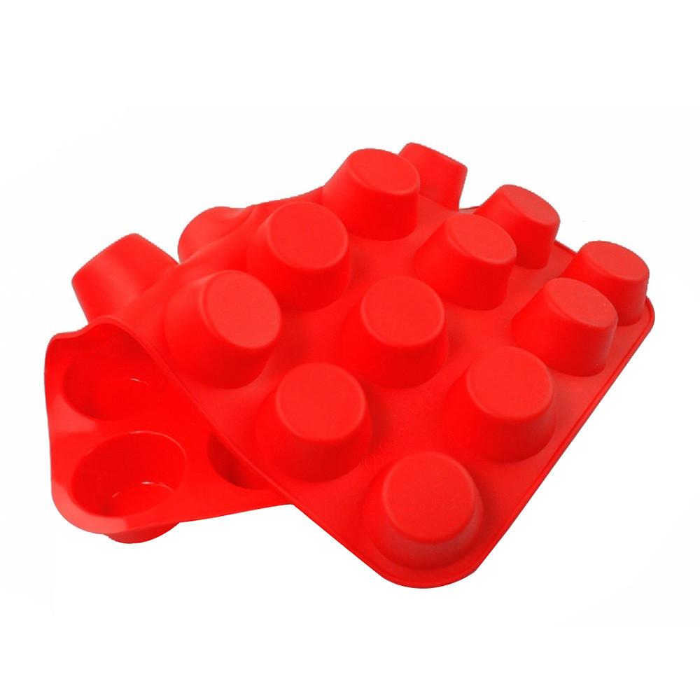 (Nikita) 24 Cavity Mini Muffin Silicone Soap Cookies Cupcake Bakeware Pan Tray Mould