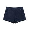 2025 Spring/Summer Women's Round Neck Denim Jacket & High-Waist Casual Shorts Set