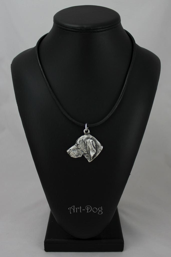 Vizsla, Hungarian Short-haired Pointer - Necklace with dog, silver-plated pendant for dog fan, unique jewelry by Art-Dog brand