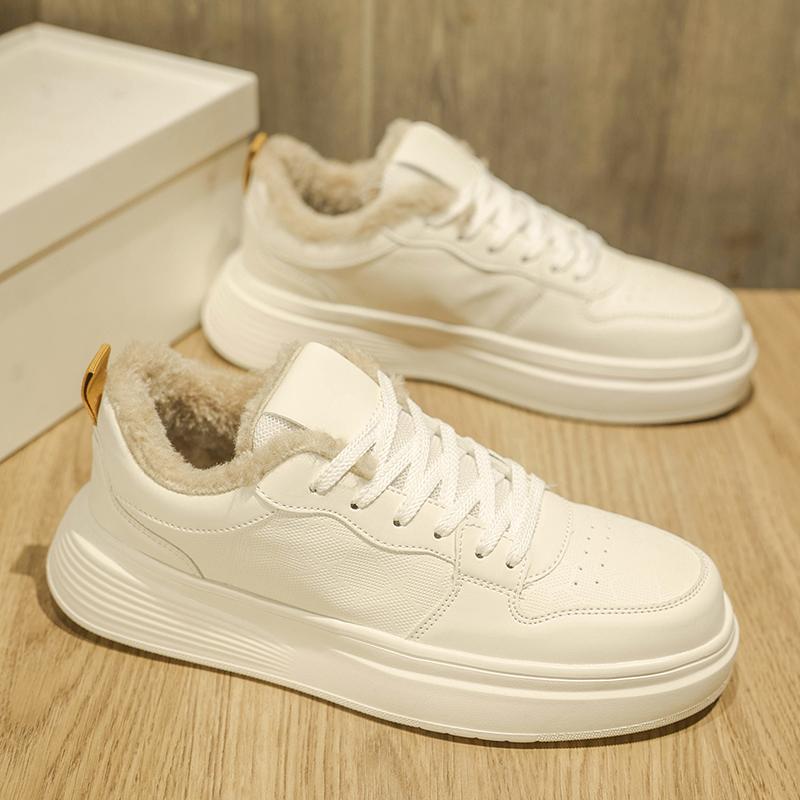 Men's casual cotton winter sneakers light fleece-lined shoes versatile soft-sole outdoor comfortable fashion sports tide shoes