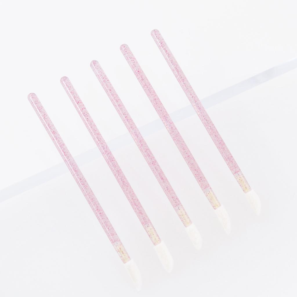 Disposable Lip Brushes 50pcs Makeup Lipstick Applicators Soft Portable Beauty Tools for Lip Gloss Application