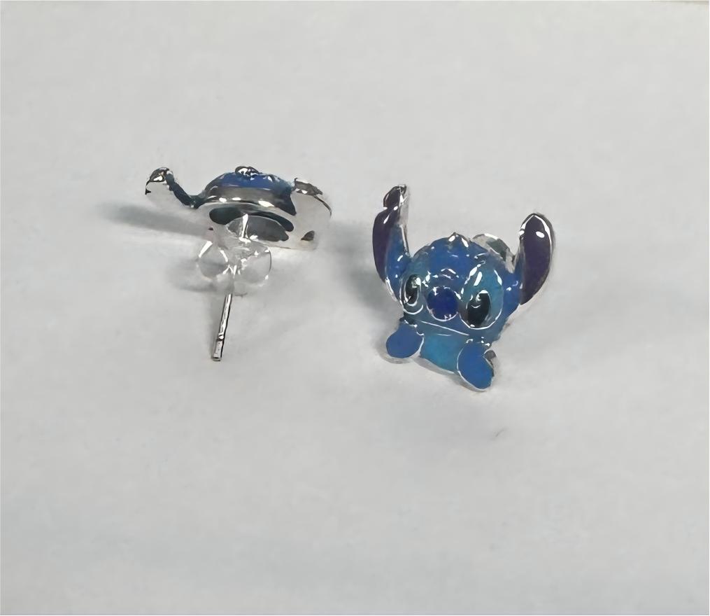 Stitch the Pooh Donald Duck Minnie 925 silver exquisite earring accessories fit birthday party anniversary couple gi